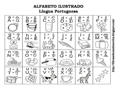 Alfabeto Ilustrado Para Alfabetização Infantil Imprimir Desenhos