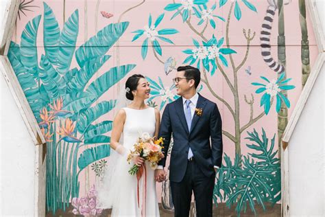 A Lush Ceremony Oasis Floral Ikebana And Nods To Korean Culture For