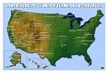 Amazon.com: America's National Parks Map - 13" x 19" Original by Rob ...
