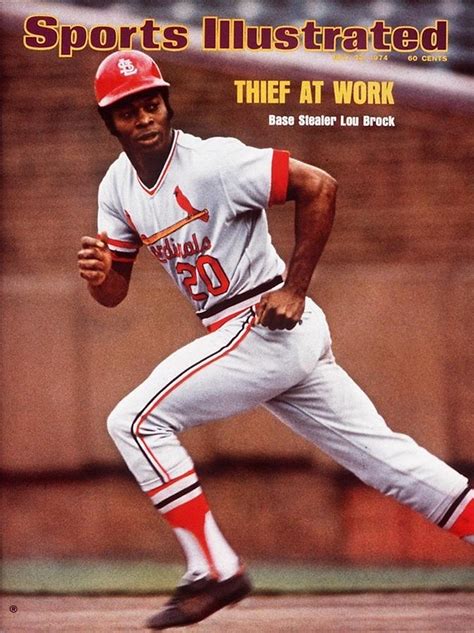 St Louis Cardinals Lou Brock Sports Illustrated Cover Photograph By