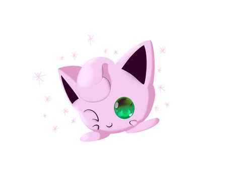 It has pointed ears with black insides and large, blue eyes) simple cute pokemon model with. Jigglypuff Wallpapers - Wallpaper Cave
