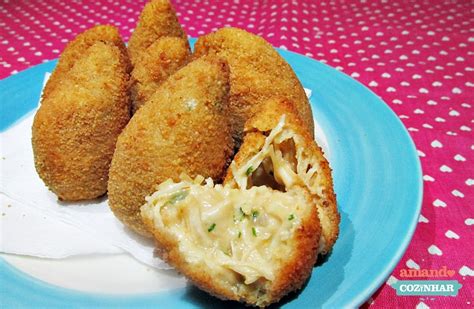 Coxinha Sem Massa Crocante Por Fora E Cremosa Por Dentro Receita