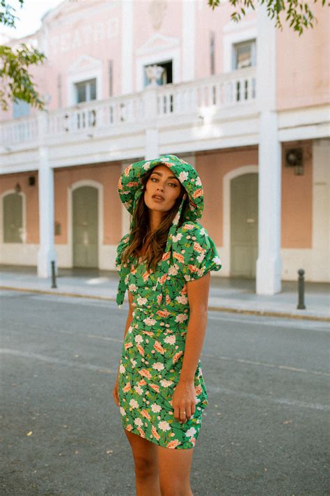 Brima Bucket Hat Green Floral Ooto Clothing