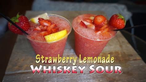 Strawberry Lemonade Whiskey Sour Slushies Diy Youtube
