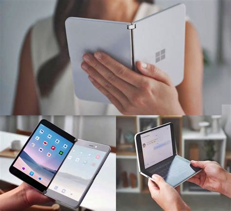 Microsoft Surface Duo Folding Smart Phone Can Be Turned Into A Mini Laptop