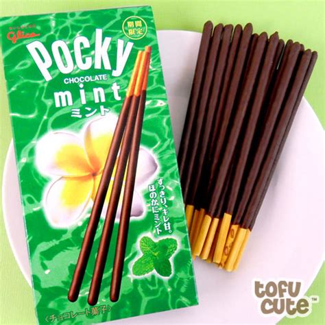 Buy Japanese Pocky Mint Chocolate Biscuit Sticks At Tofu Cute