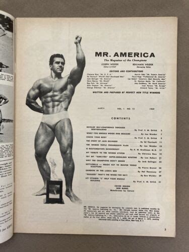 Mr America Bodybuilding Muscle Fitness Magazine Jack Delinger 03 59 Ebay