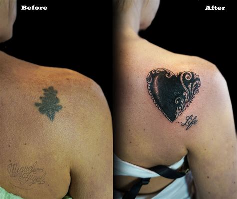 Love Heart Custom Tattoo Black Tattoo Cover Up Black Heart Tattoos