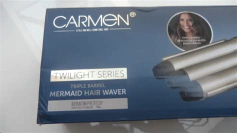 Carmen Triple Barrel Mermaid Hair Waver Twighlight Series Eur 1801