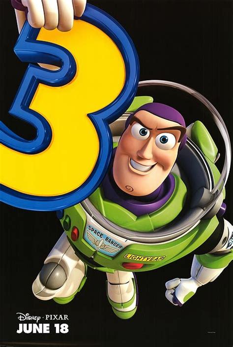 Toy Story 3 Buzz Lightyear Movie Poster Walt Disney Movies Disney