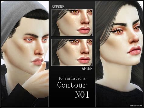 Pralinesims Contour N01 Cheek Contour Sims Sims 4 Cc Skin