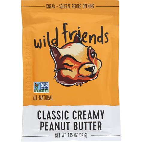Wild Friends Peanut Butter Packet Classic Creamy Case Of 10 1 15 Oz Peanut Butter Jelly