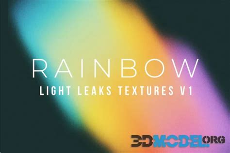 2d Graphics Rainbow Light Leaks Vol 01