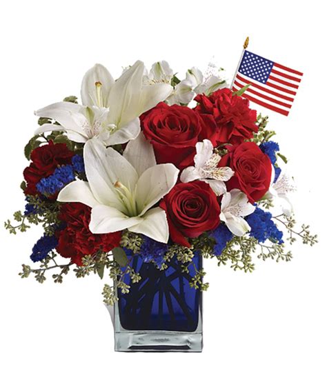 4th Of July Arrangements And Patriotic Flowers Julias Florist