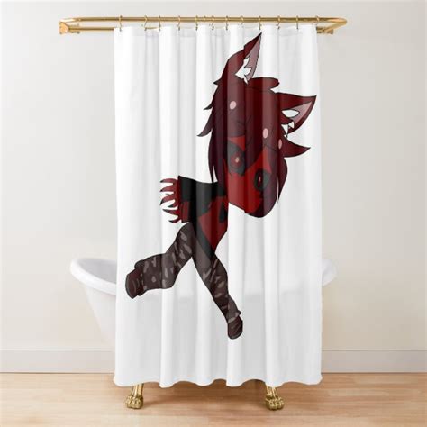 Foxy Fnaf Chibi Version Shower Curtain By Dedelp01 Redbubble