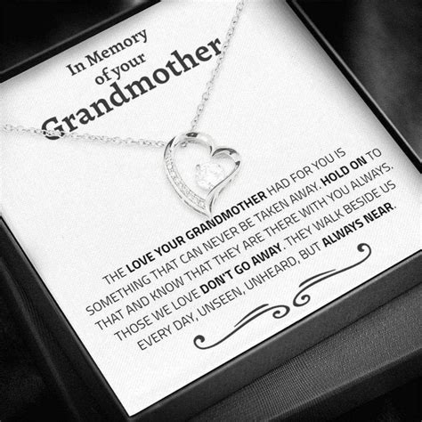 Granddaughter Necklace Loss Of Grandma Condolence Necklace T In