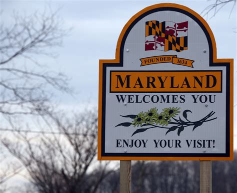 Maryland Welcome Sign Art Sphere Inc