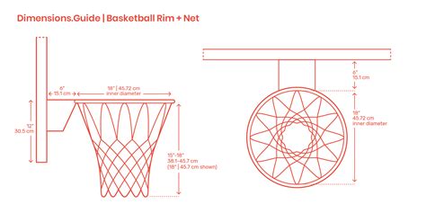 Basketball Rims Nets Dimensions Drawings 56 Off