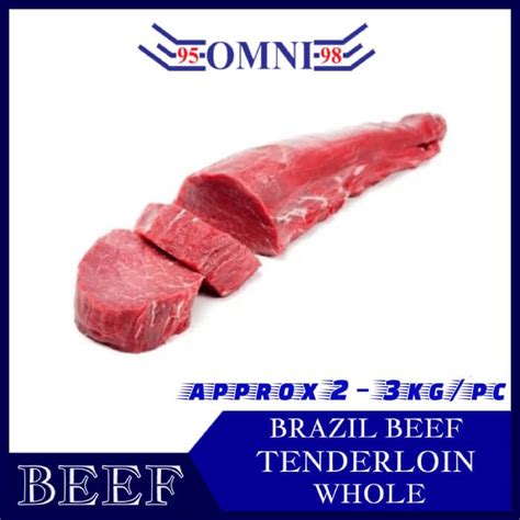 Brazil Beef Tenderloin 巴西牛柳 Approx 2kg Pc [weight Varies]