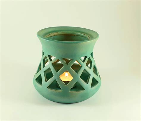 Handmade Ceramic Essential Oil Burner Ceramic Oil Diffuser Etsy