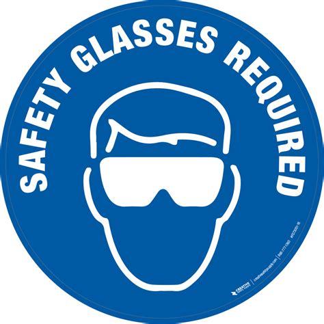 Safety Glasses Required Creative Safety Supply