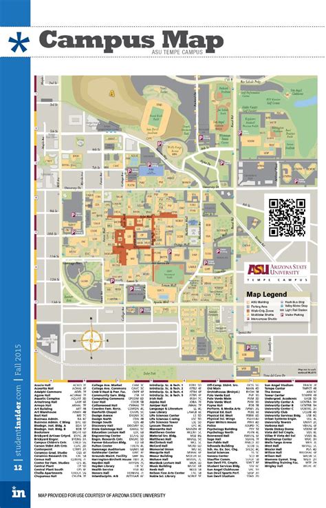 University Of Arizona Campus Map Printable Map