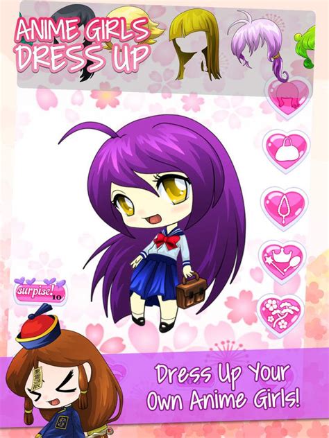 Us Ipad 4 Cute Anime Dress Up Games For Girls Free Pretty Chibi Princess Make Up Character