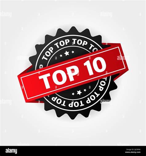 Top 5 Best Ten List On White Background Stock Vector Image And Art Alamy
