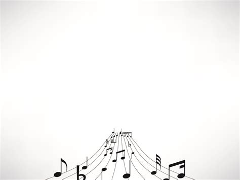 Music Notes Powerpoint Template Ppt Backgrounds Black Music