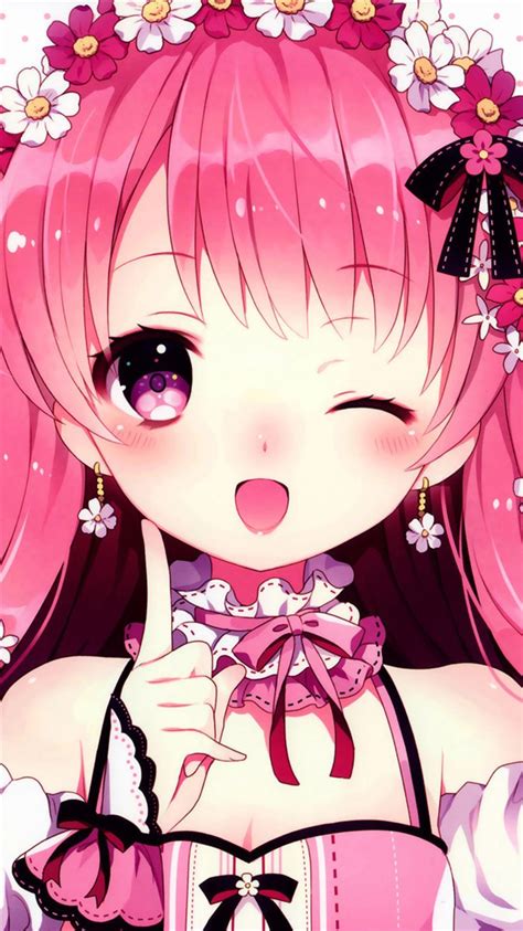 Anime Cute Girl Iphone 8 Wallpaper Download Iphone