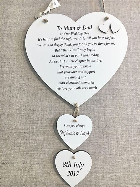 Parents Of The Bride Gift Parents Of The Groom Gift Etsy Bride