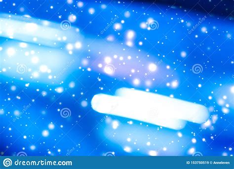 Winter Holiday Abstract Background Glowing Snow And Magic