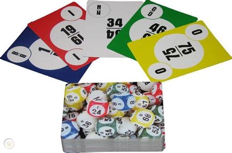 Bingo Kit Calling Cards Deck Of 75 And Masterboard Shutterslide