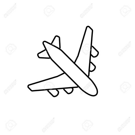 Simple Airplane Sketch At Explore Collection Of