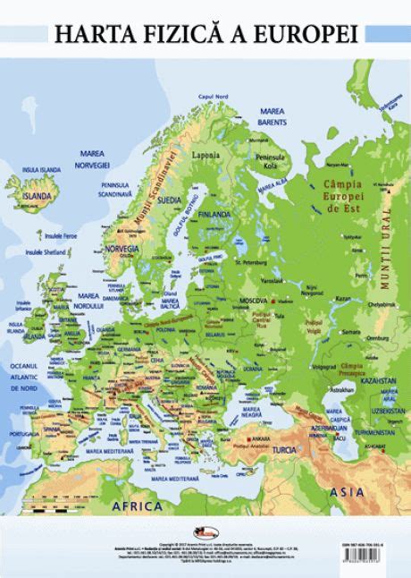 Harta Fizica A Europei Hd 1