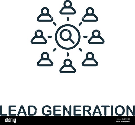 Lead Generation Icon Line Simple Icon For Templates Web Design And