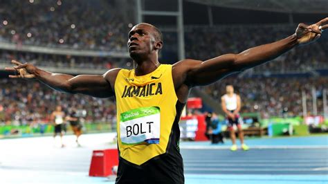 Usain Bolt Dominates For Metre Gold Andre De Grasse Gets Silver