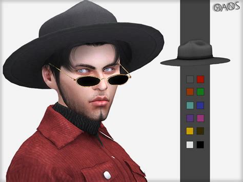 Oranostrs Fedora Hat Sims 4 Free Mods Sims Mods The Sims Sims Cc