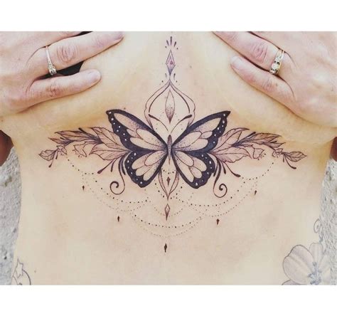 Https://techalive.net/tattoo/butterfly Sternum Tattoo Designs