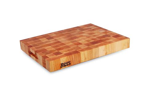 John Boos Maple Wood End Grain Reversible Butcher Block Cutting Board