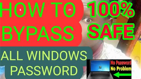 How To Bypass Window Password Youtube