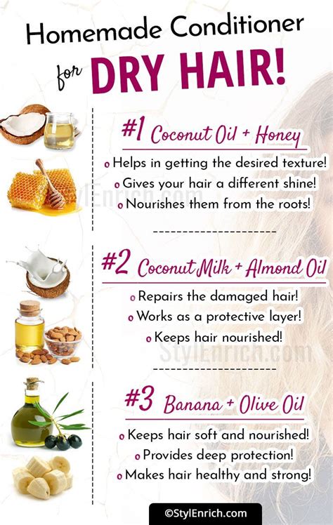 Recipes For Homemade Conditioner For Dry Hair Homemade Hair Products