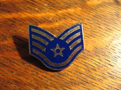 Usaf Staff Sergeant Lapel Pin Vintage United States Air Etsy Staff