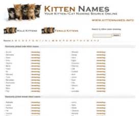 110 names which mean aloha, mahalo and honu! Kittennames.info: Kitten Names - Free searchable database ...