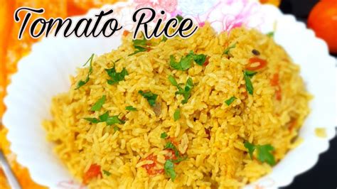Tomato Rice Recipe Youtube
