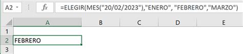 Función Mes En Excel Funciones De Excel