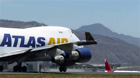 Atlas Air Cargo Boeing 747f Take Off From Quito Hd Youtube
