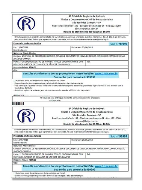 1º Oficial De Registro De Imóveis Títulos E Documentos E Civil De