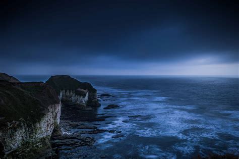 Free Picture Ocean Dusk Sunset Darkness Night Beach Water Sea