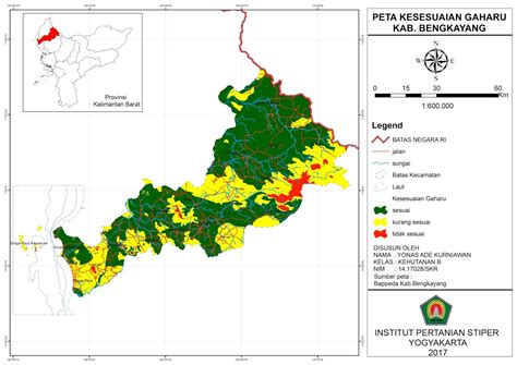 Analisis Kesesuaian Lahan Gaharu Kab Bengkayang Kalimantan Barat